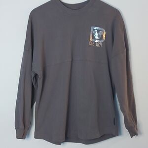 Walt Disney World Spirit Jersey, Gray with Sequins Graphic Size Small